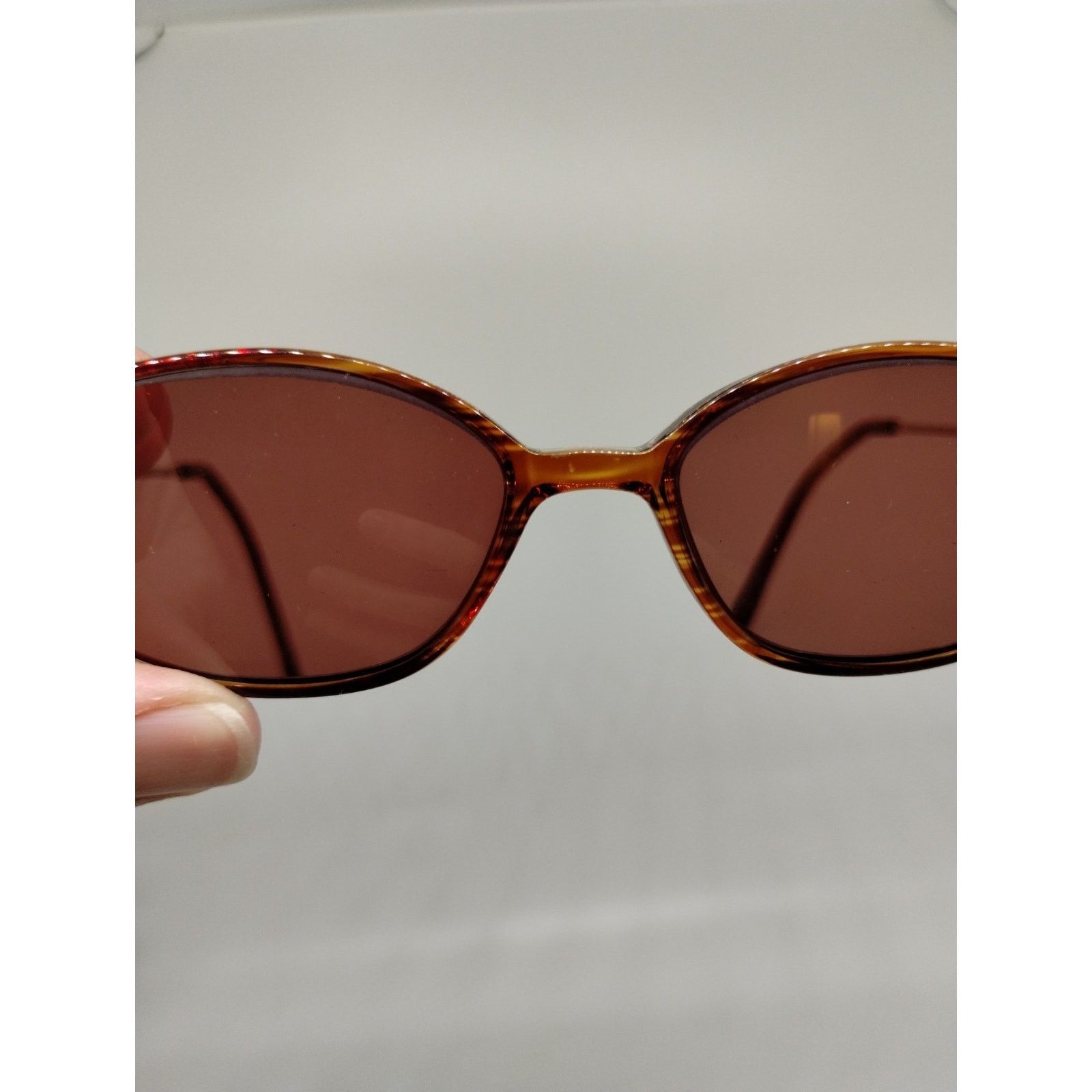 Vintage Elizabeth Arden Eyeglass Frames EA1018-1 Orange Brown Size ONE SIZE - 9 Thumbnail