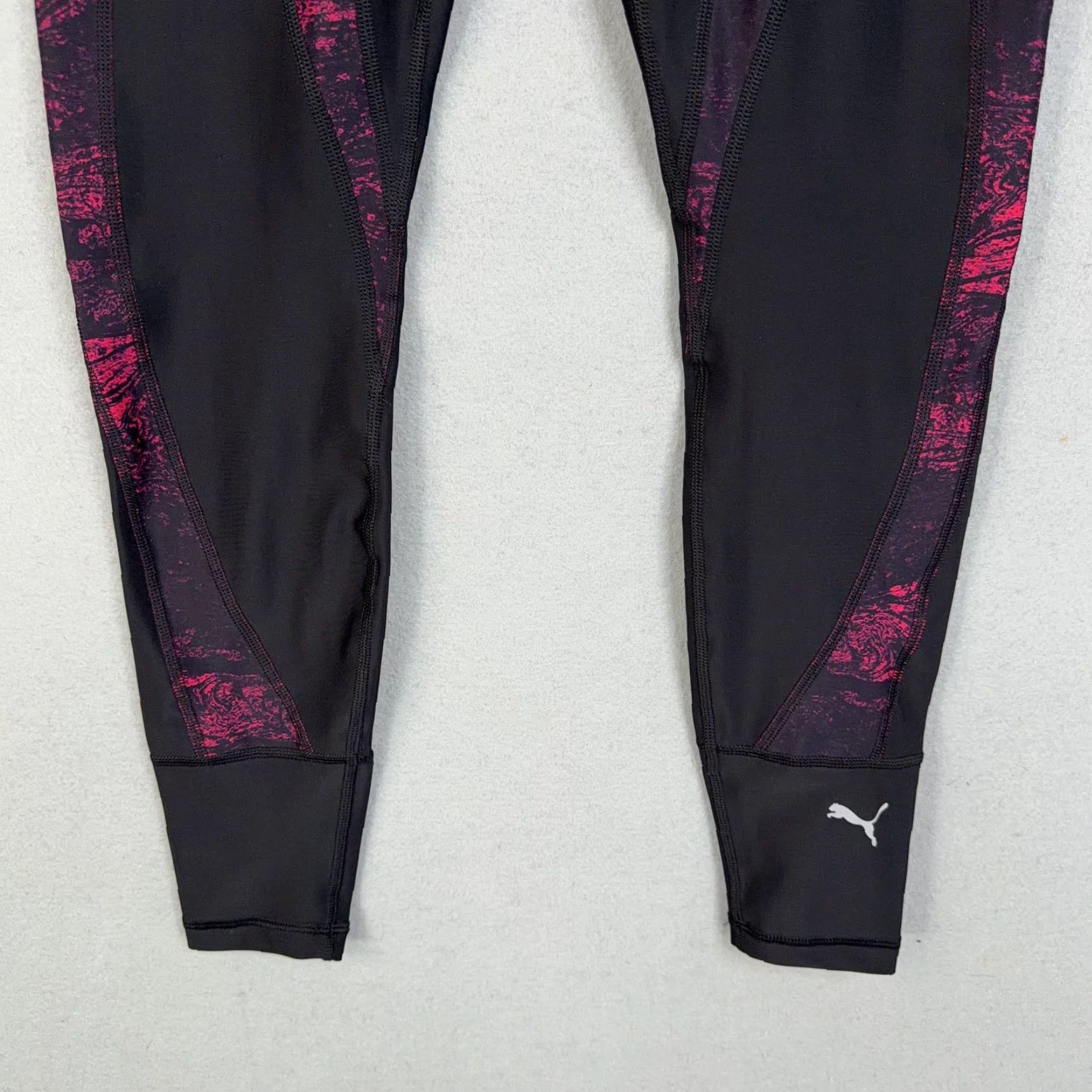 Puma PUMA Leggings Womens Small Black Explosive Tight High Rise Ankle Yoga Running Size 28" / US 6 / IT 42 - 3 Thumbnail