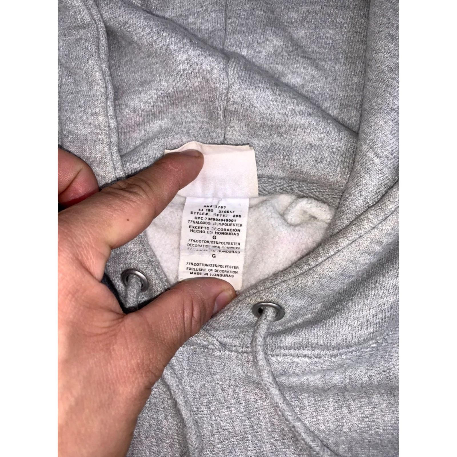 Champion VINTAGE Champion Reverse Weave Hoodie Women L Gray 90s Logo Pullover 12871 Size L / US 10 / IT 46 - 3 Thumbnail