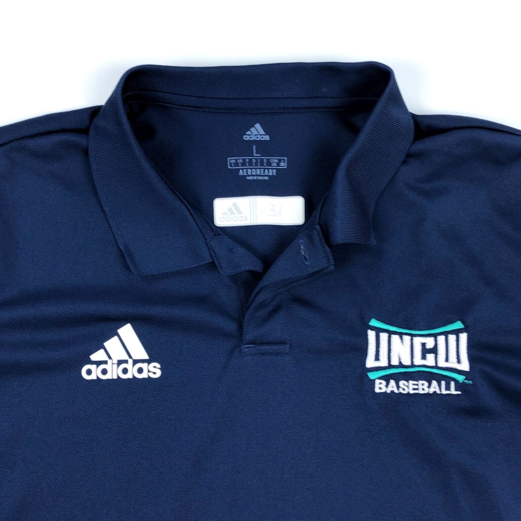Adidas adidas Polo Shirt Men L Blue Aeroready Baseball Golf Short Sleeve Embroidered Logo Size US L / EU 52-54 / 3 - 4 Thumbnail