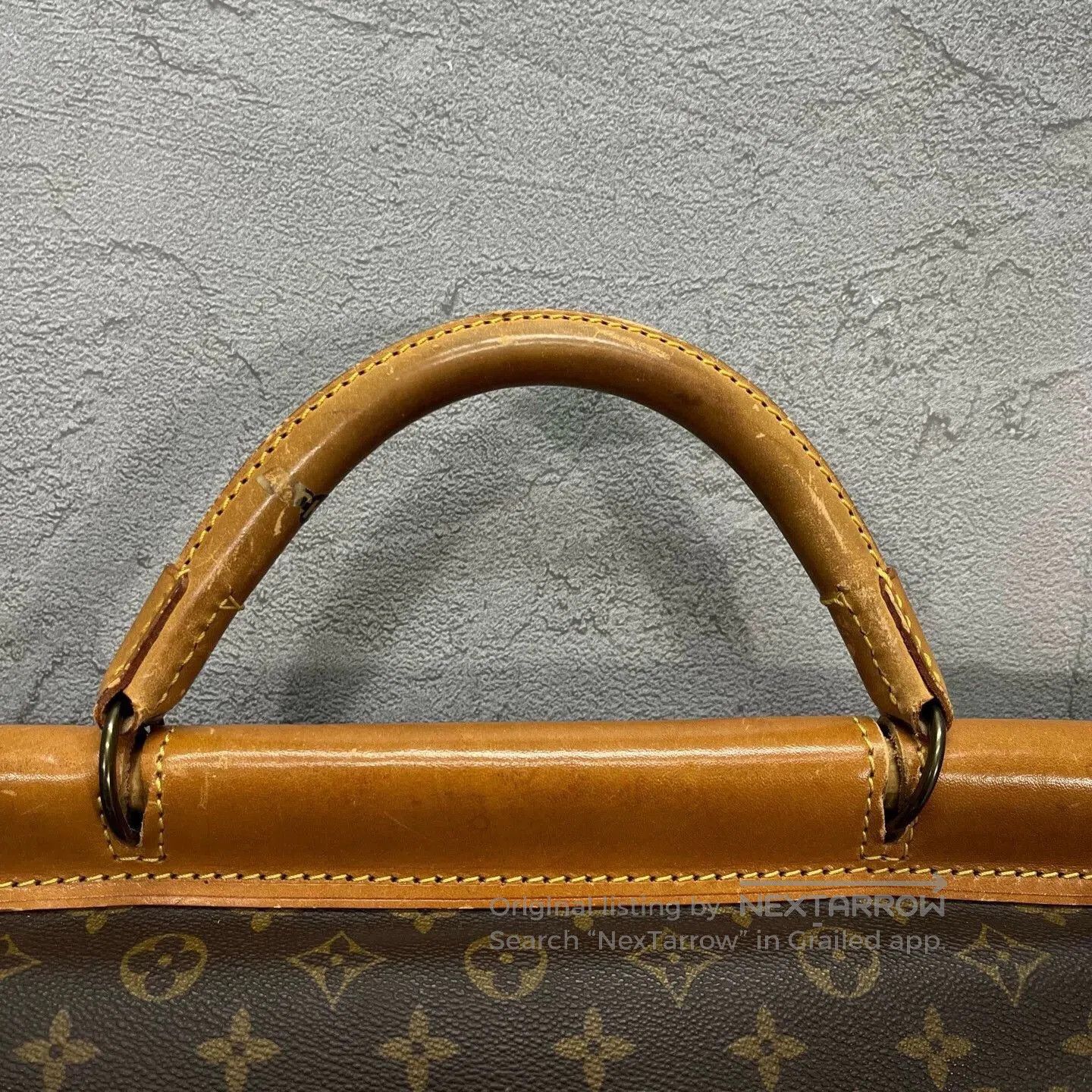 Louis Vuitton Beige Patterned Satchel Briefcase Bag. Size ONE SIZE - 5 Thumbnail