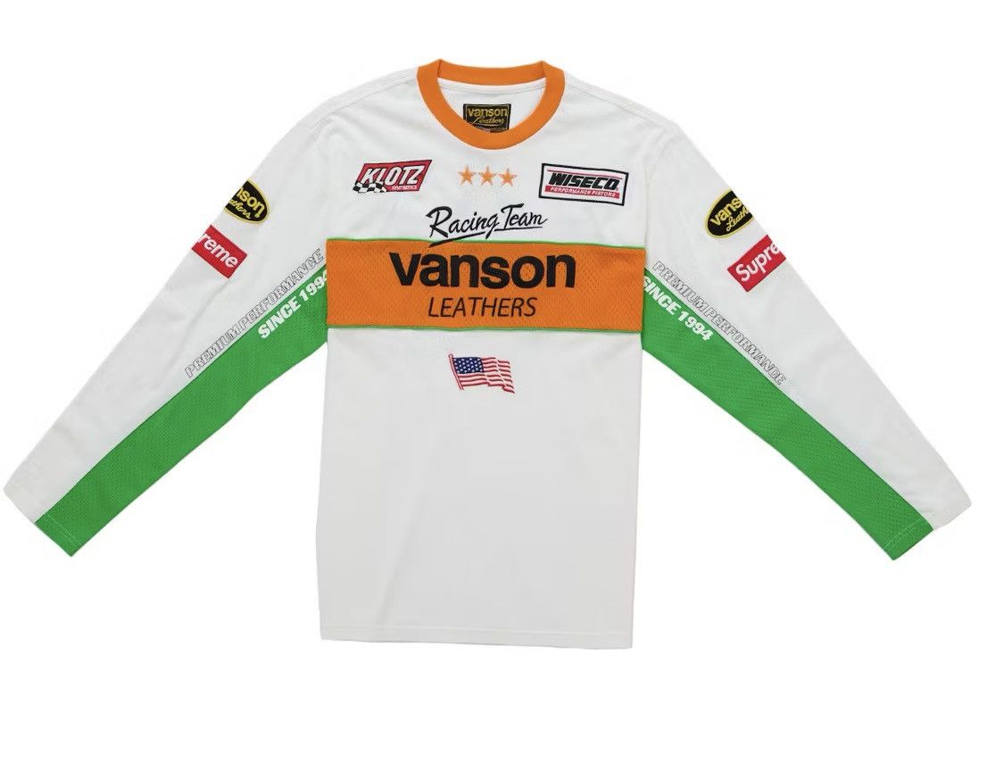 Supreme Size M - Supreme Vanson L/S Longsleeve top - White - INHAND Size US M / EU 48-50 / 2 - 2 Thumbnail