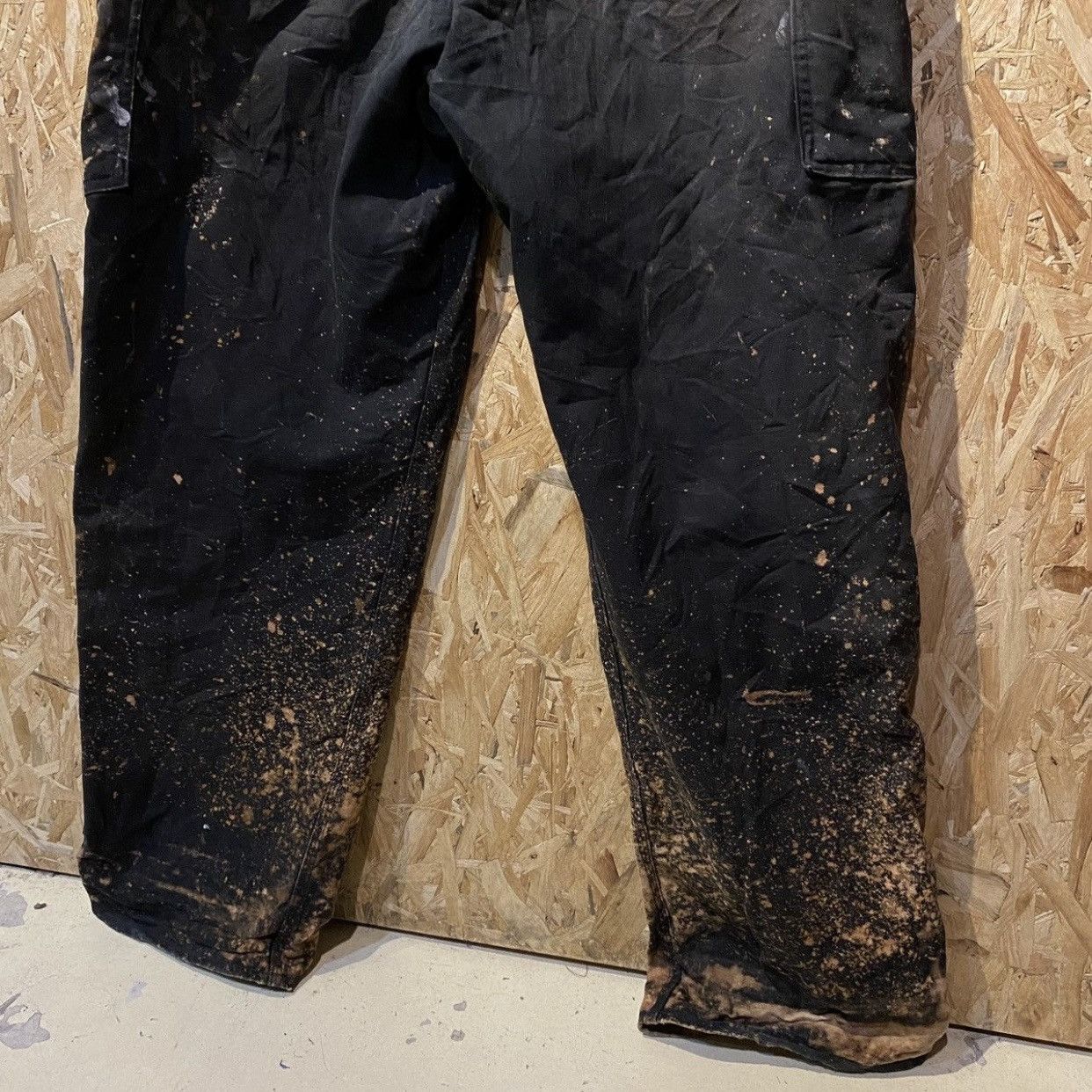 Carhartt × Carhartt Wip × Vintage Carhartt Men's Black Bib Patched /marked Carpenter Dungarees Size US 42 / EU 58 - 15 Thumbnail