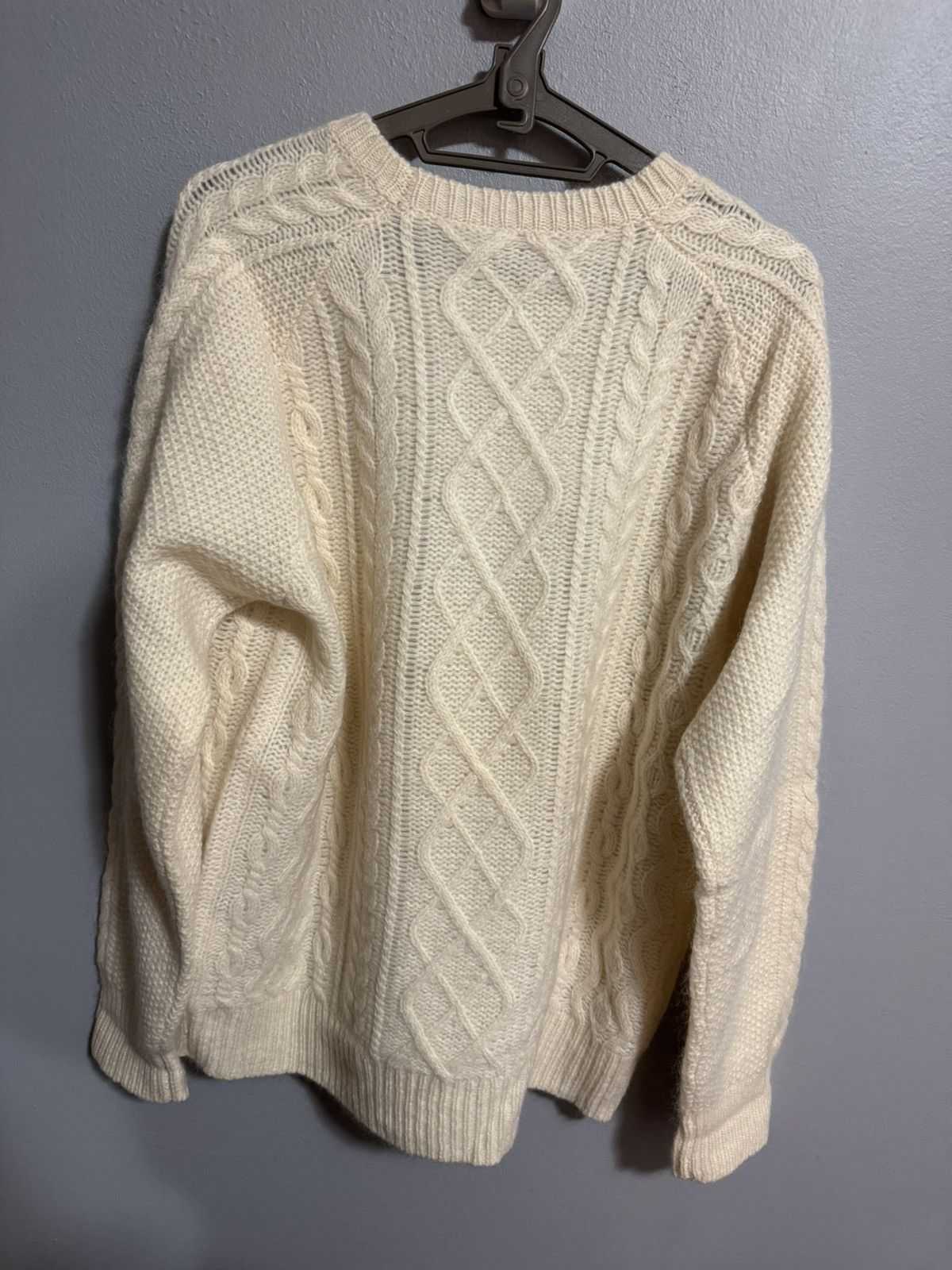 Sophnet. Sophnet Cream Cable Knit Sweater (SOPH-156133) Size US L / EU 52-54 / 3 - 2 Thumbnail