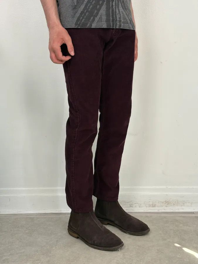 A.P.C. A.P.C. Purple Corduroy Slim Pants Size 26" / US 2 / IT 38 - 3 Thumbnail