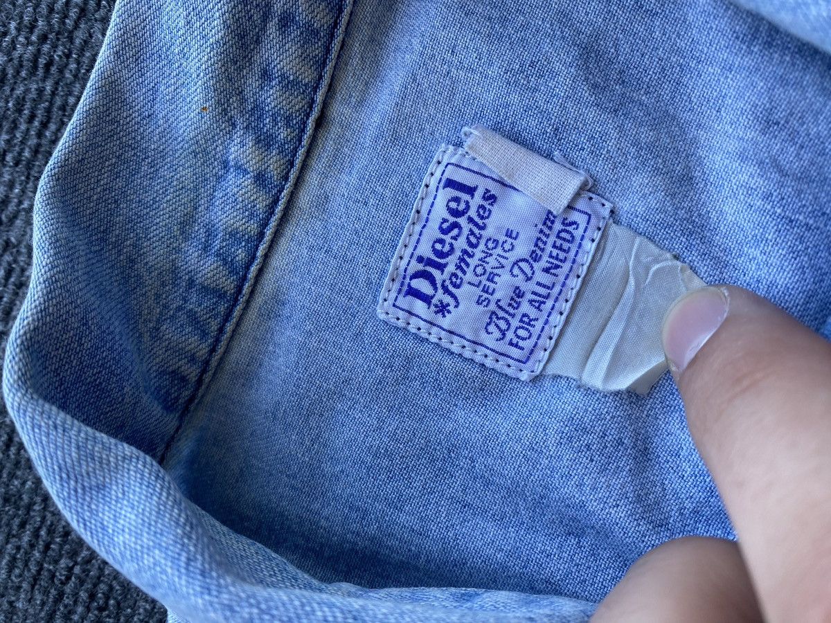Diesel 🔥90s Diesel Tank top Shirt button up denim rare goth emo Size L / US 10 / IT 46 - 3 Thumbnail