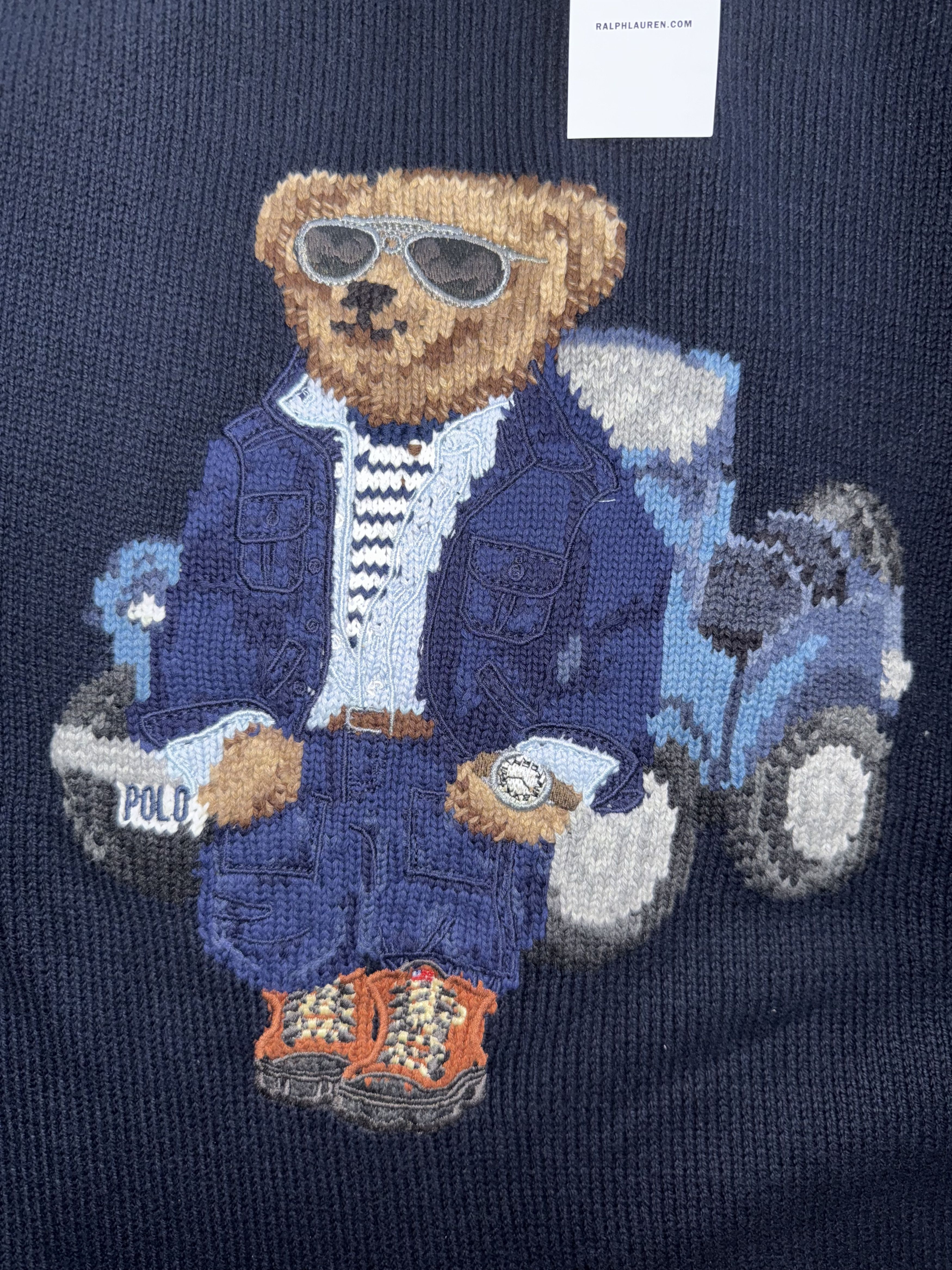 Polo Ralph Lauren Polo Bear Sweater – Rare Aviator Jeep Edition – Size M Size US M / EU 48-50 / 2 - 4 Thumbnail