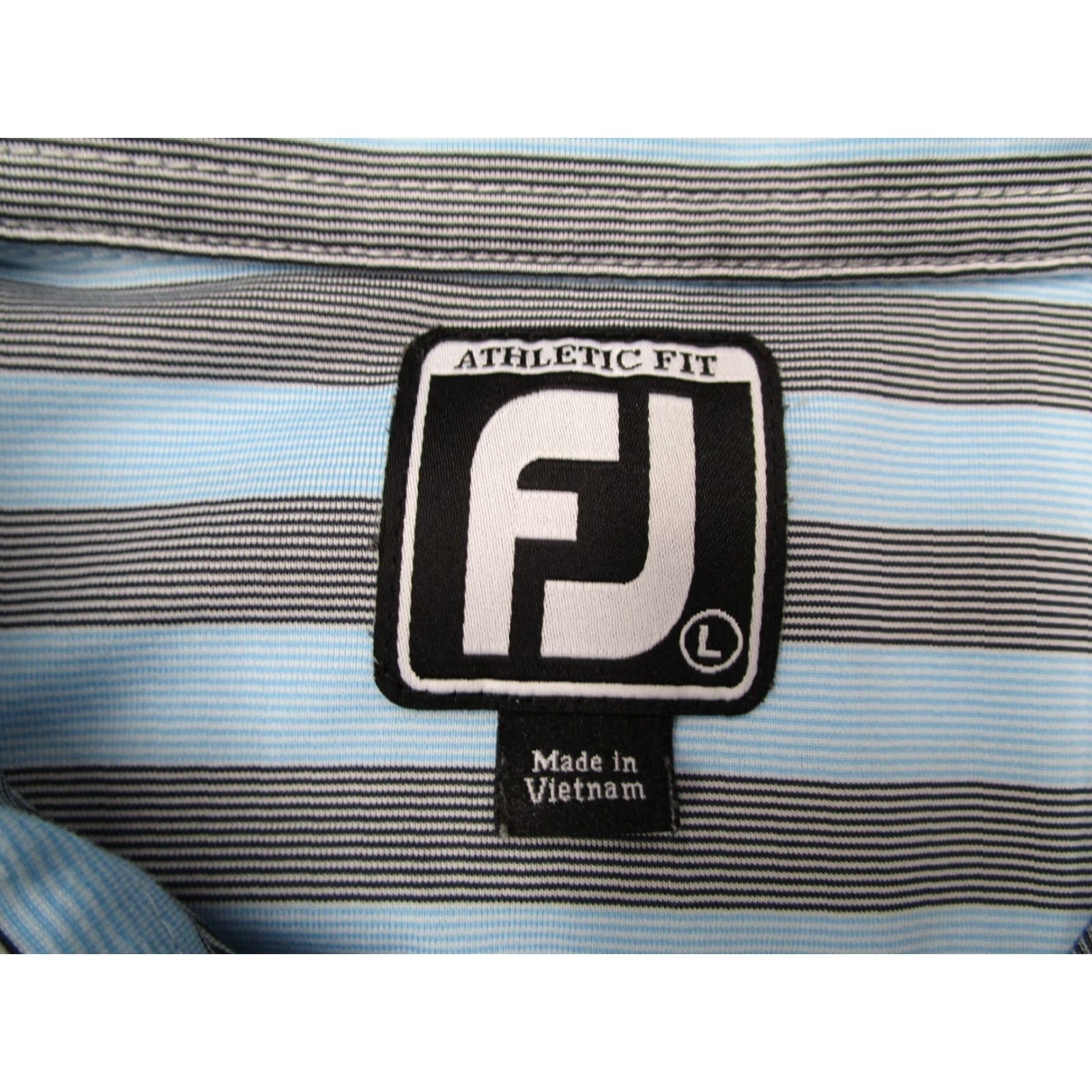 Footjoy FootJoy Polo Shirt Men L Blue Athletic Performance Golf Polo Shirt Short Sleeve Striped Logo Athletic Fit Sports Golf Mens Keyword: FootJoy Shirt Size US L / EU 52-54 / 3 - 3 Thumbnail