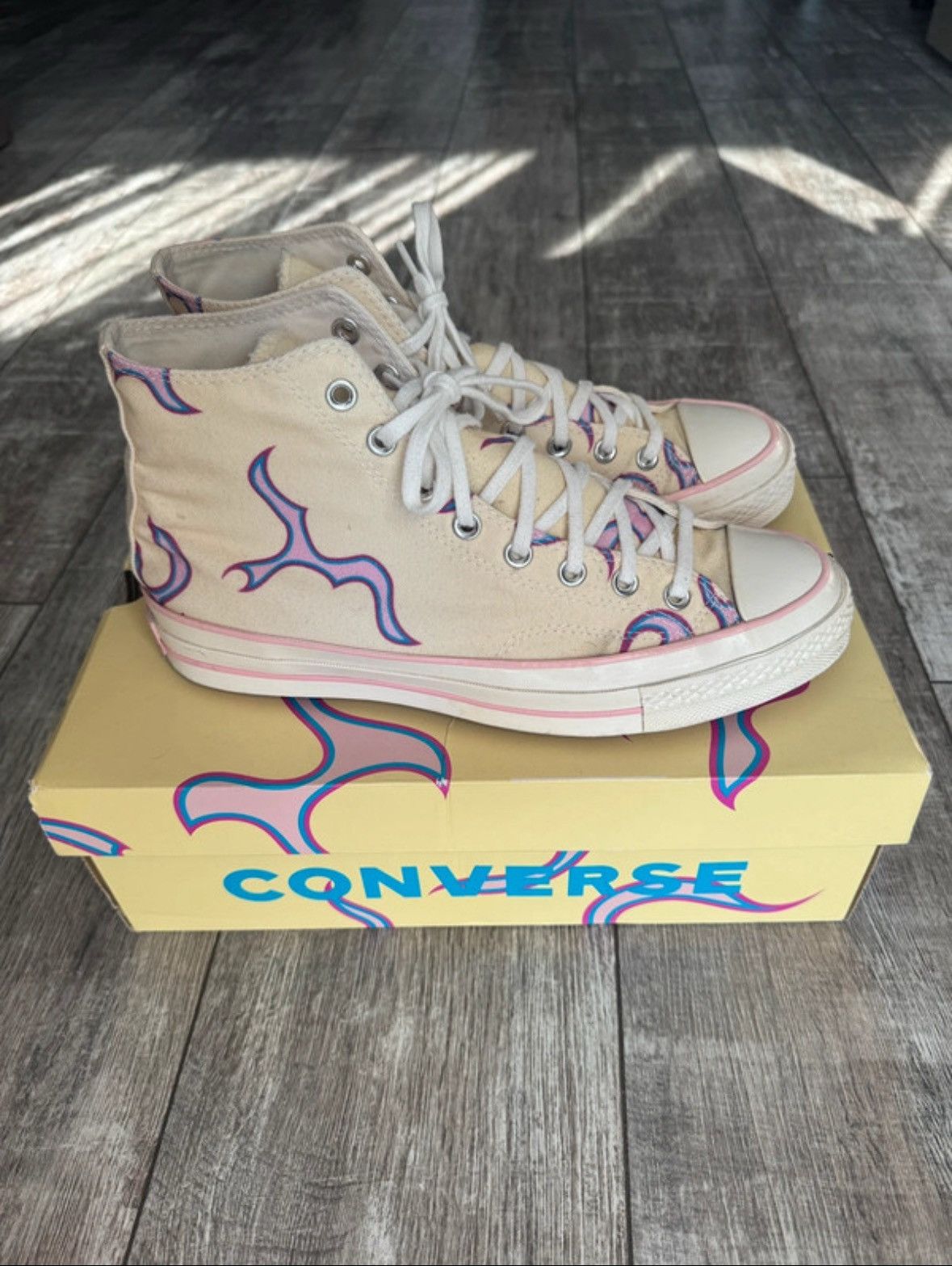 Converse × Golf Wang Converse X Golf Le Fleur Yellow Flame Size US 9.5 / EU 42-43 - 4 Thumbnail