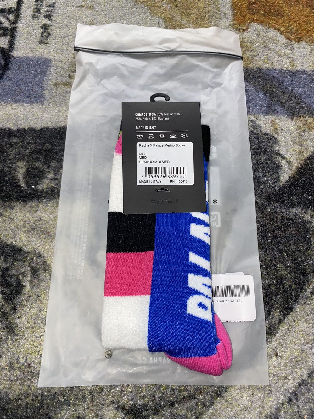 Palace × Rapha Palace x Rapha Merino Socks MEDIUM Size ONE SIZE - 1 Thumbnail