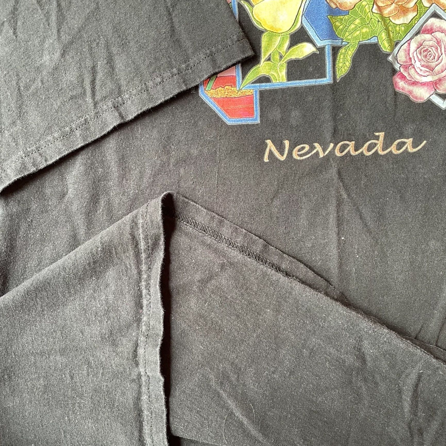 Hanes VINTAGE Hanes Beefy-T Black 3XL T-Shirt Graphic Print Nevada Y2K Tourist T-Shirt Mens 90s USA Southwestern Graphic Print Hanes Beefy-T Size US XXL / EU 58 / 5 - 7 Thumbnail