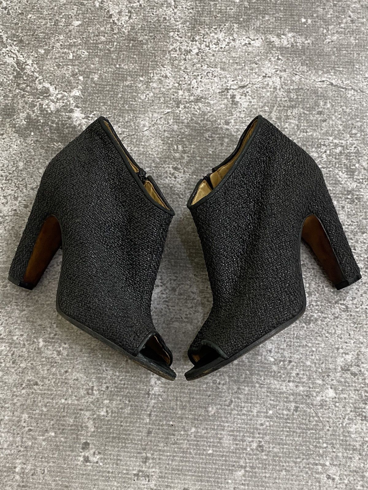 Maison Margiela Maison Margiela Open Toe Side Zipper Heels Size US 6.5 / IT 36.5 - 1 Thumbnail