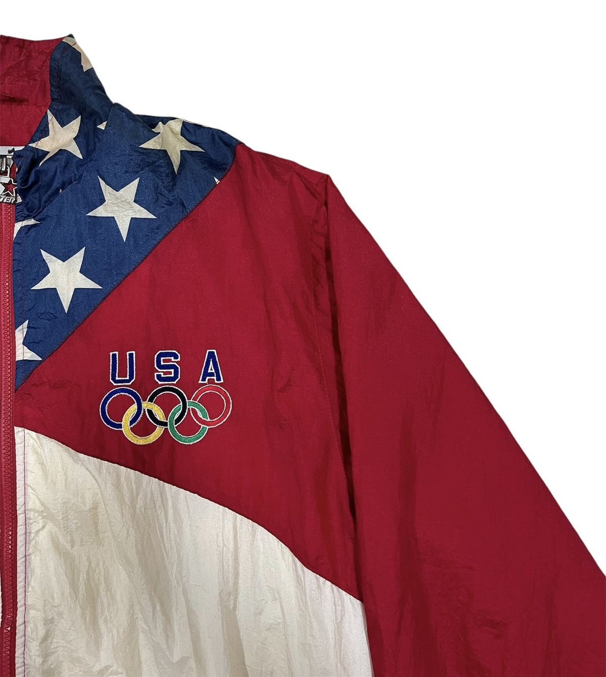 Starter × USA Olympics × Vintage Vintage usa olympic starter windbreaker Size US XL / EU 56 / 4 - 7 Thumbnail