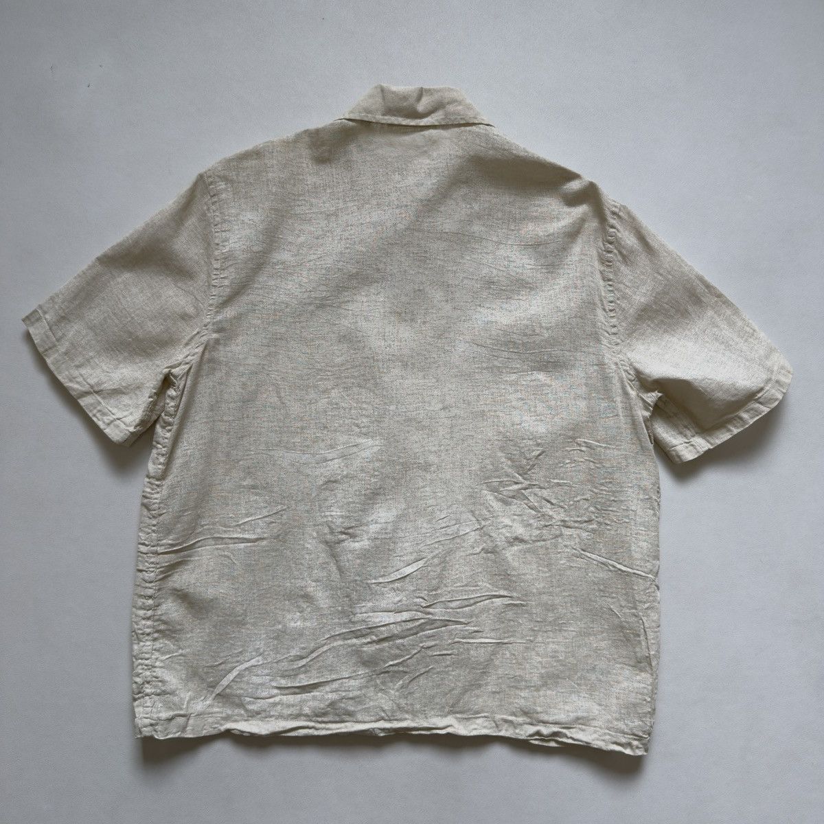 Our Legacy ‘White Painted’ Beige Linen Box Shirt Size US M / EU 48-50 / 2 - 10 Thumbnail