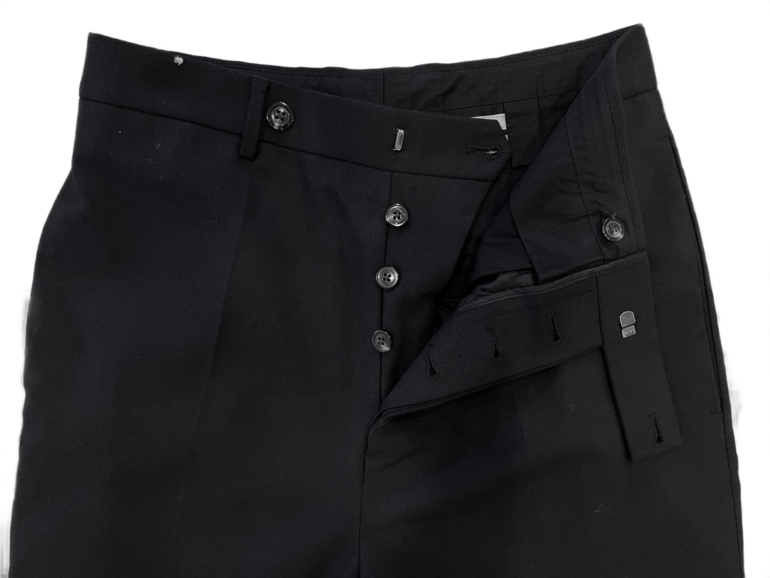 Rick Owens F/W 19 Larry Wool Cropped Astaire Pants Size US 30 / EU 46 - 2 Thumbnail