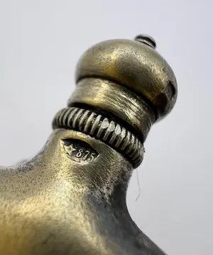 Vintage Vintage Gilt Sterling Silver 875 bottle Flask Perfume Oil Size ONE SIZE - 7 Thumbnail