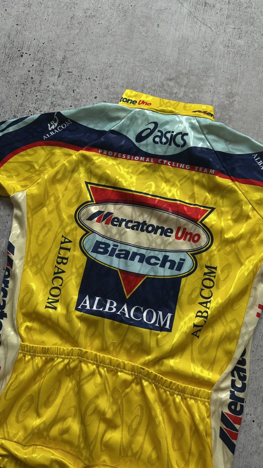 1999 Asics Bianchi Mercatone Uno Vintage Cycling Jersey