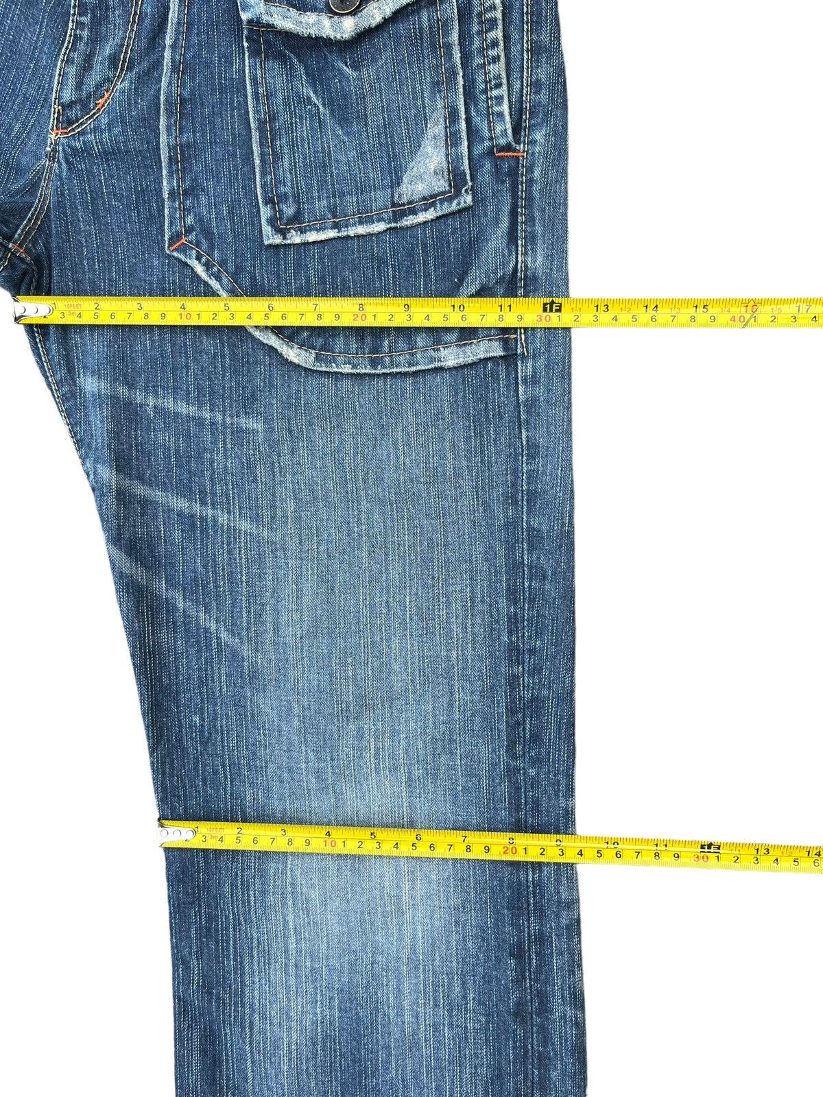 Japanese Brand Vintage Japanese Brand Bush Pant Pocket Blue Washed Jorts Size US 34 / EU 50 - 13 Thumbnail