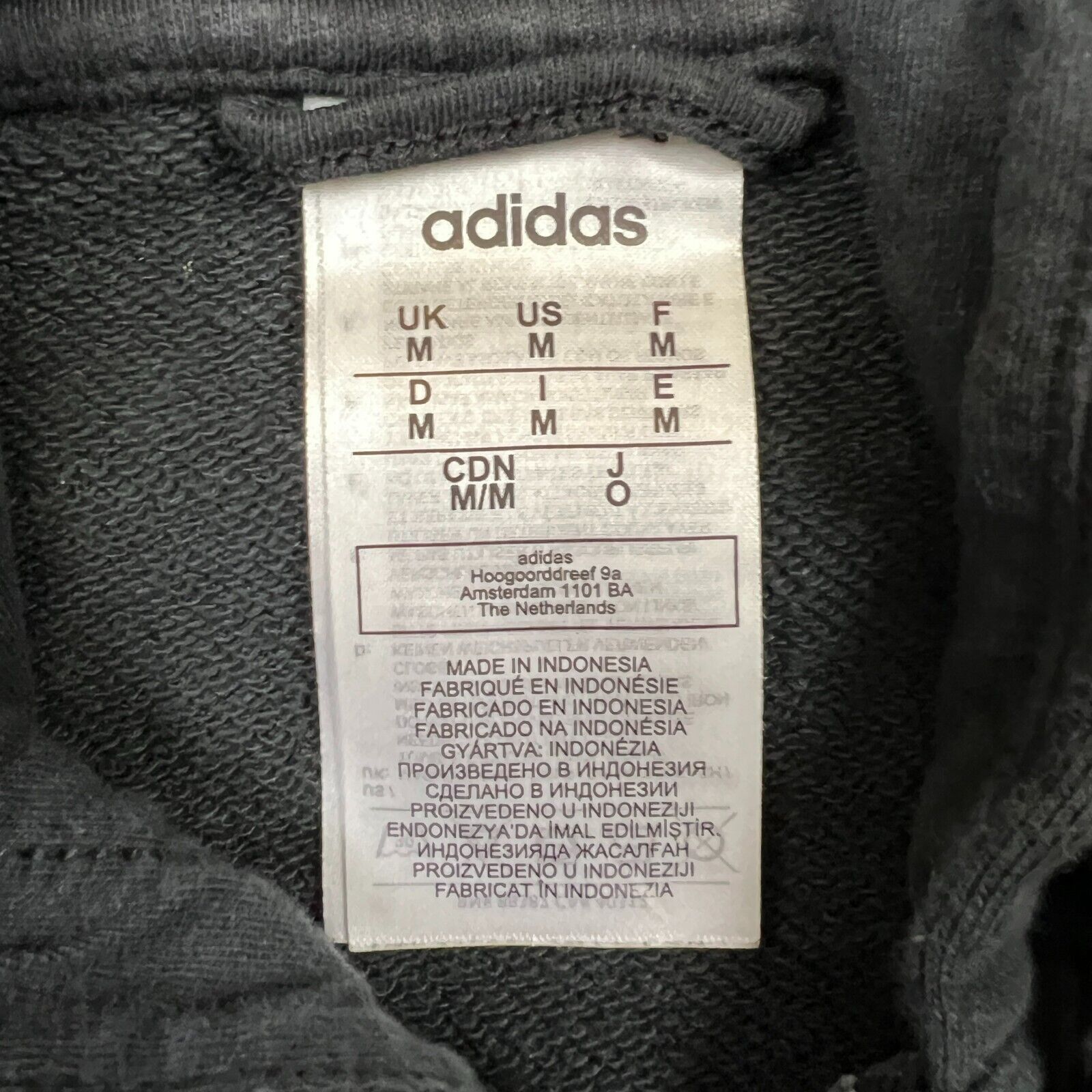 Adidas × Vintage Adidas Hoodie Medium Spell Out Full Zip Hooded Sweatshirt Size US M / EU 48-50 / 2 - 5 Thumbnail