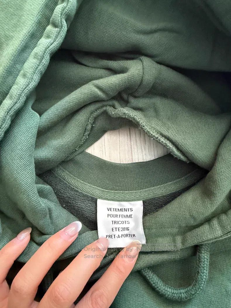 Vetements VETEMENTS Dual-Sided Wear Double Collar Hooded Sweatshirt Size US XS / EU 42 / 0 - 5 Thumbnail