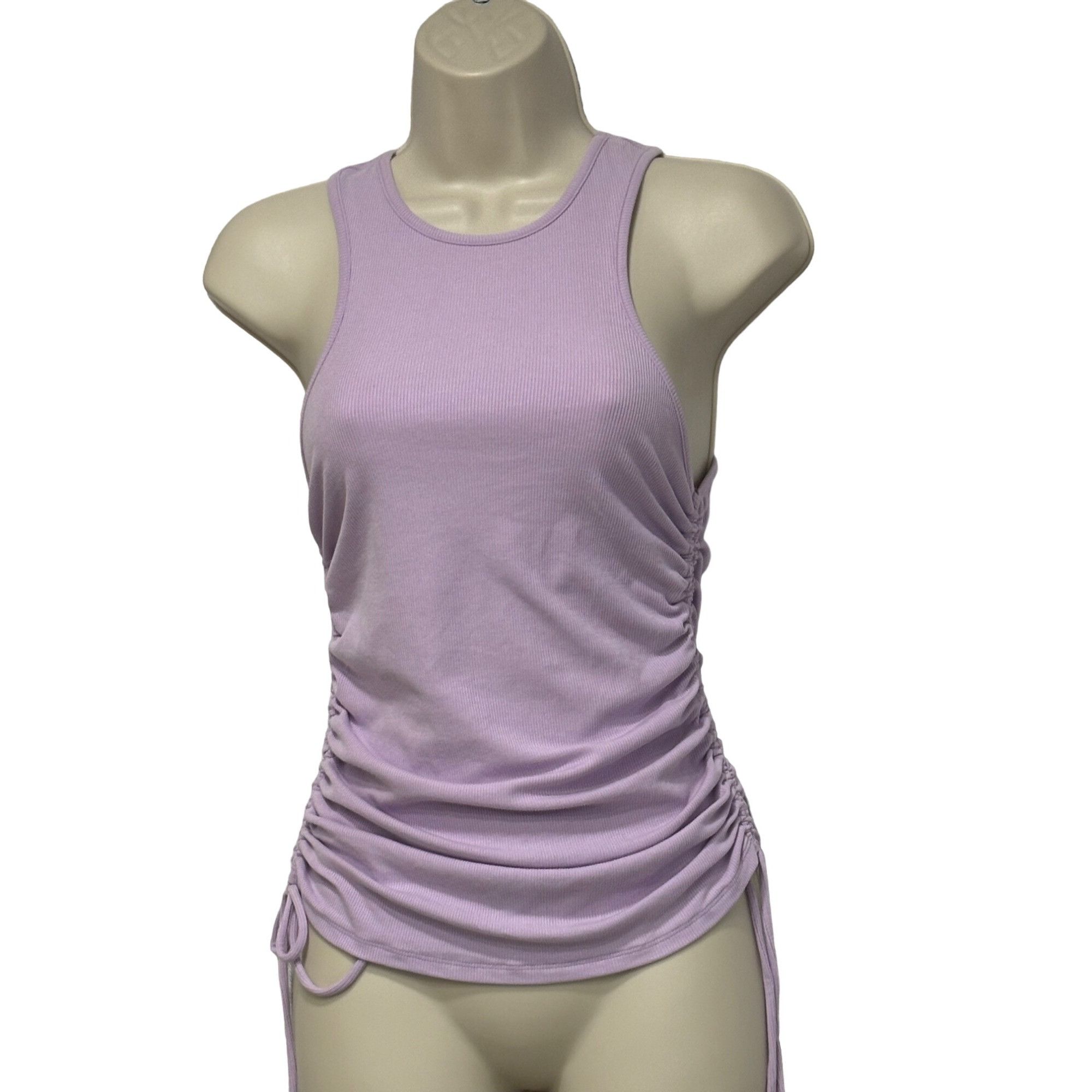 Other WAYF Jayce Ruched Racer Tank In Lavender, Sz. XS Size XS / US 0-2 / IT 36-38 - 5 Thumbnail