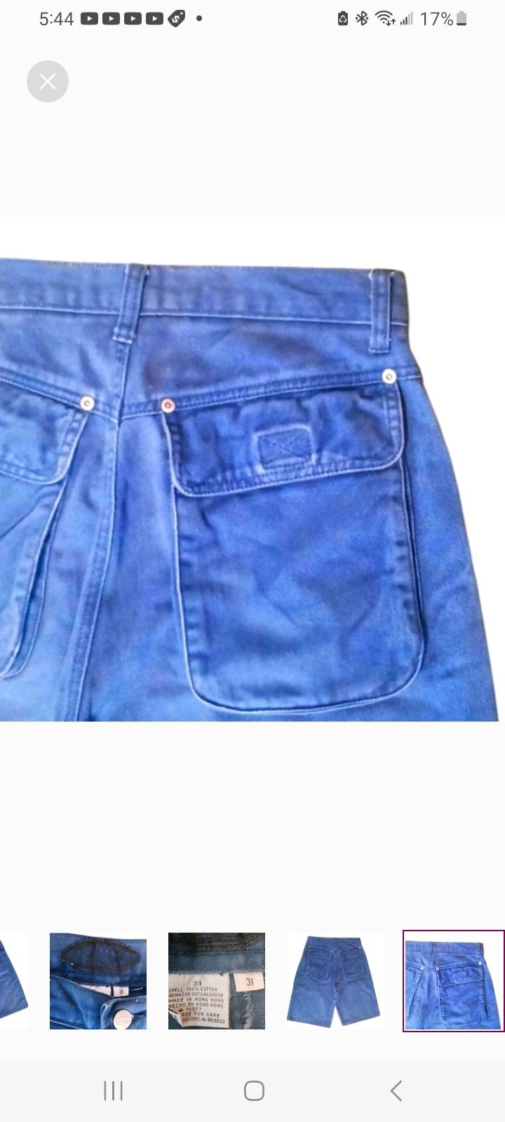Other Umen Men's Blue Denim Shorts Size US 31 - 5 Thumbnail