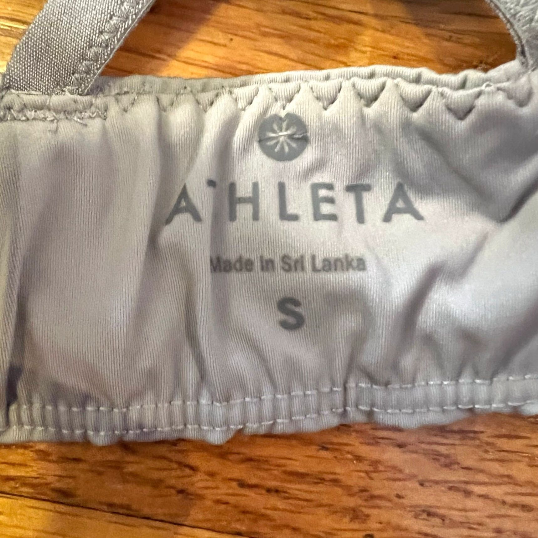 Athleta Athleta Sports Bra Womens Small Light Blue Gray Strappy Active Running Size ONE SIZE - 3 Thumbnail