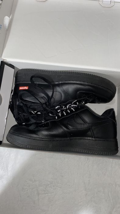 Supreme Mens size 8 Supreme Air Force 1 Black | Grailed