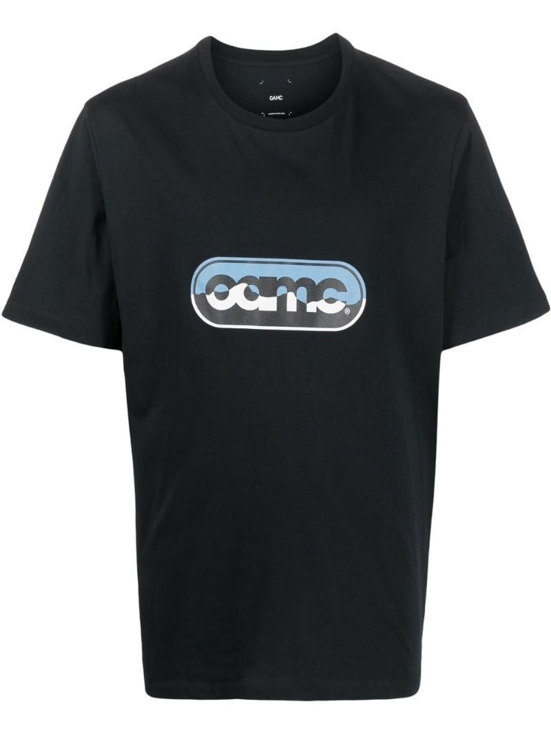 OAMC o1y0225 Logo Crewneck T-Shirt in Black Size US S / EU 44-46 / 1 - 1 Thumbnail