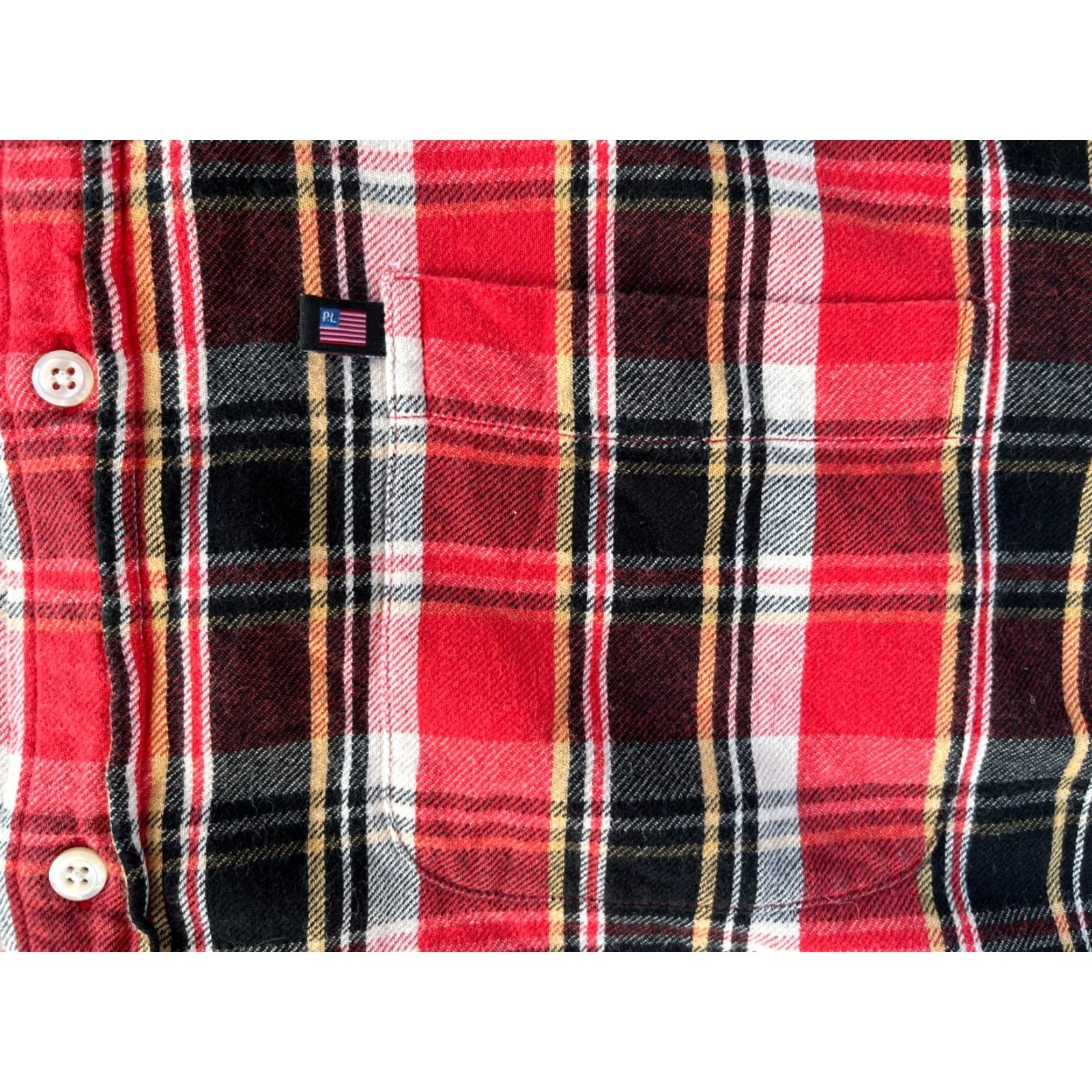 Ralph Lauren VINTAGE Ralph Lauren Jeans Co. Button-Down Shirt M Red Plaid 90s Mens Button-Down Shirt Size US M / EU 48-50 / 2 - 7 Thumbnail