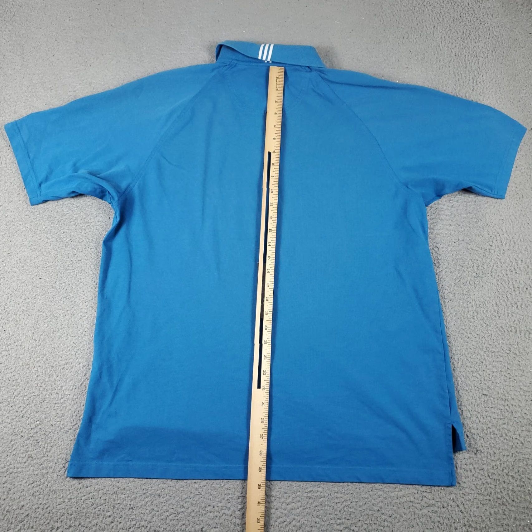 Adidas ADIDAS Polo Shirt Men L Blue Cotton Short Sleeve Casual Button-Up Logo Classic Size US L / EU 52-54 / 3 - 6 Thumbnail