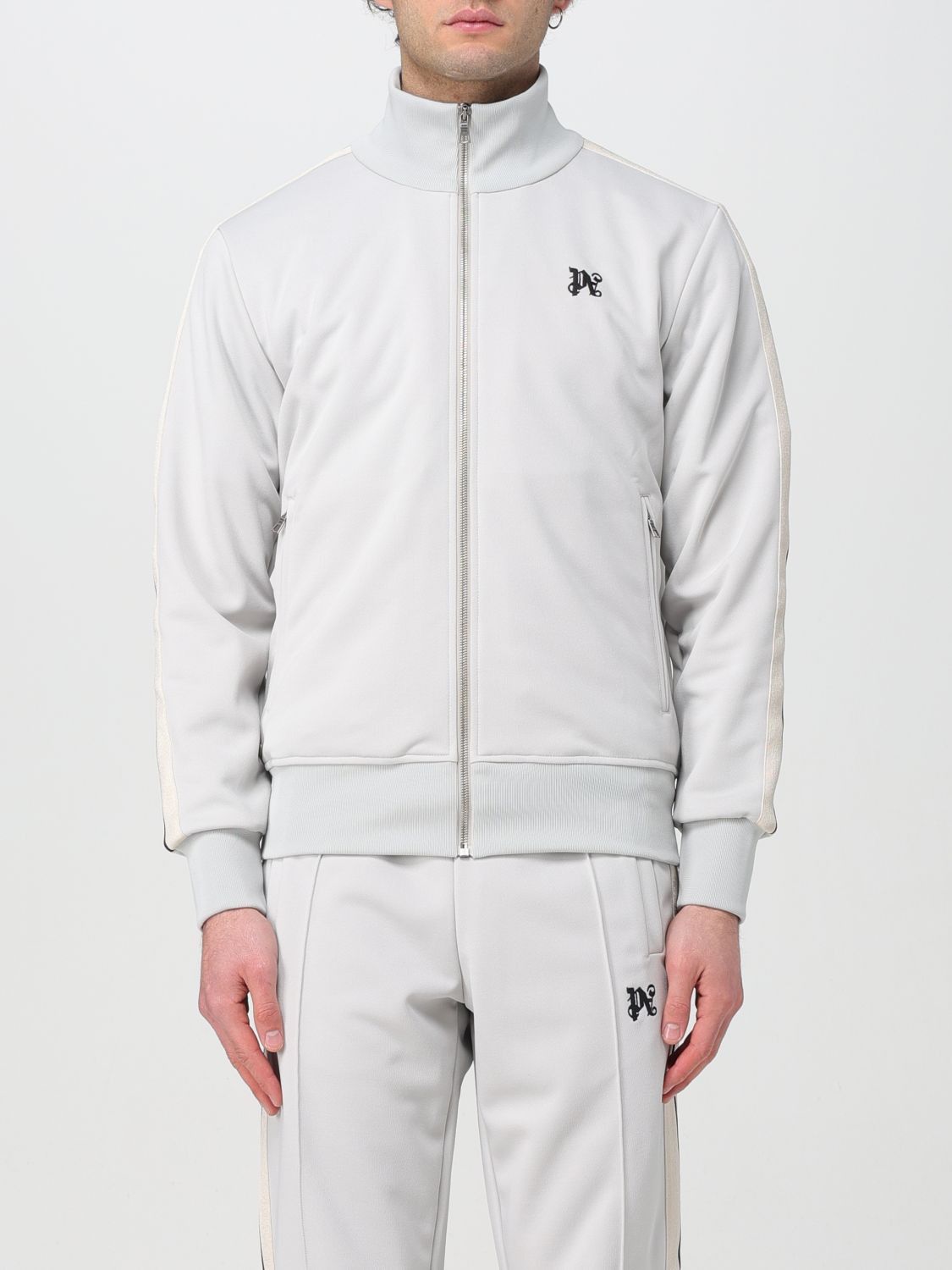image of Palm Angels Sweatshirt Men Grey (Size Medium)