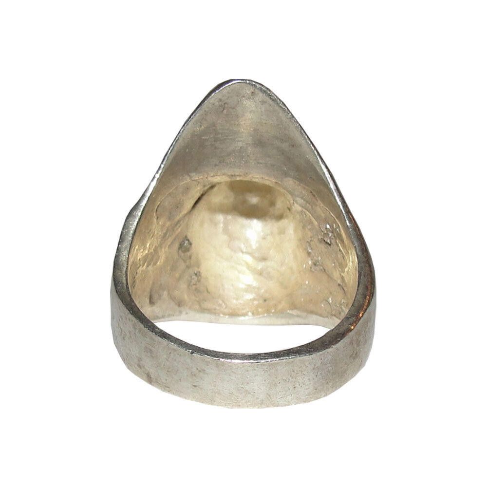 Designer Antiqued Sterling Silver Rhino Horn Ring Rhinoceros Size ONE SIZE - 6 Thumbnail