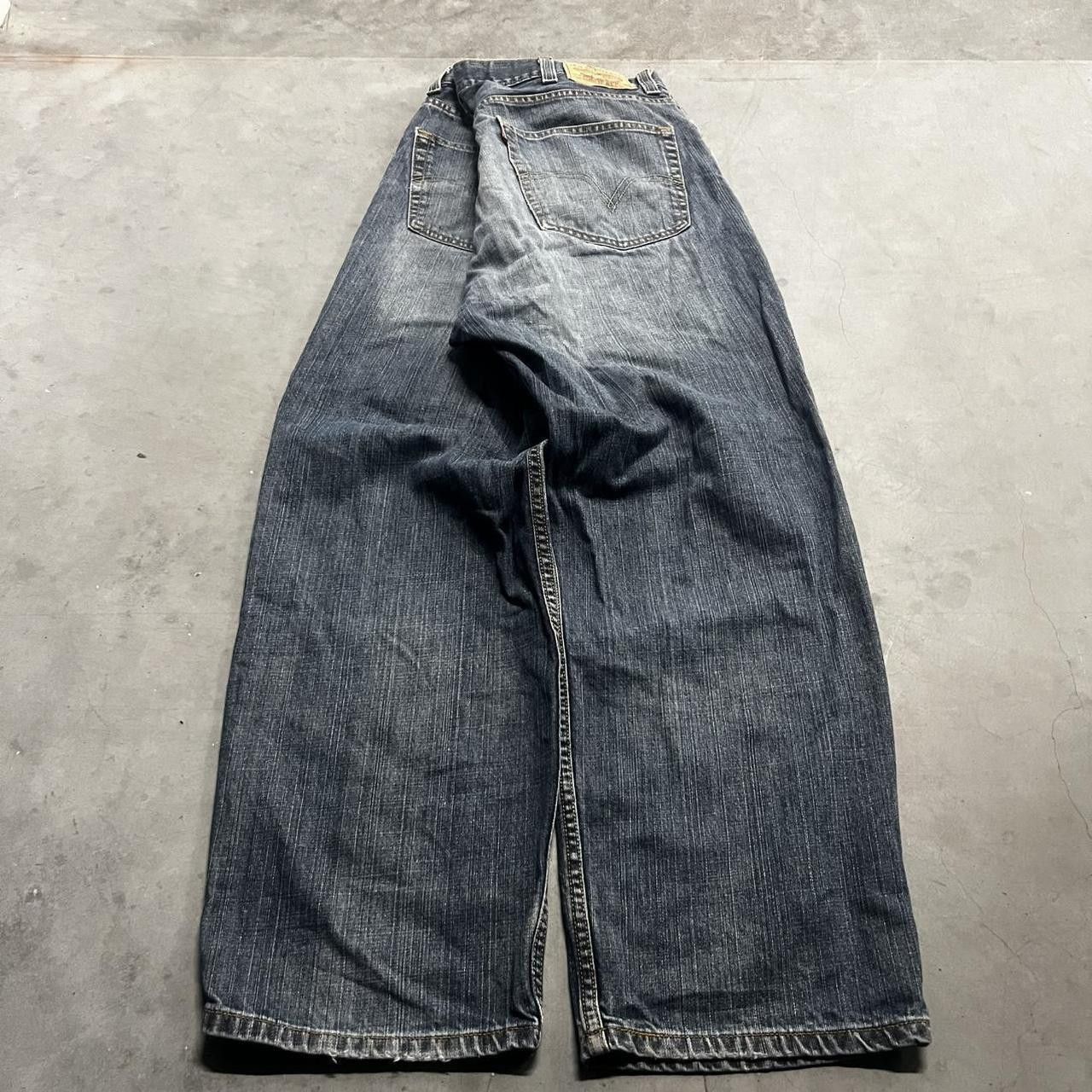 Levi's Crazy Vintage Y2K/2000s Baggy Levis Skater Style Streetwear Dark Wash Denim Jeans! Size US 40 / EU 56 - 6 Thumbnail