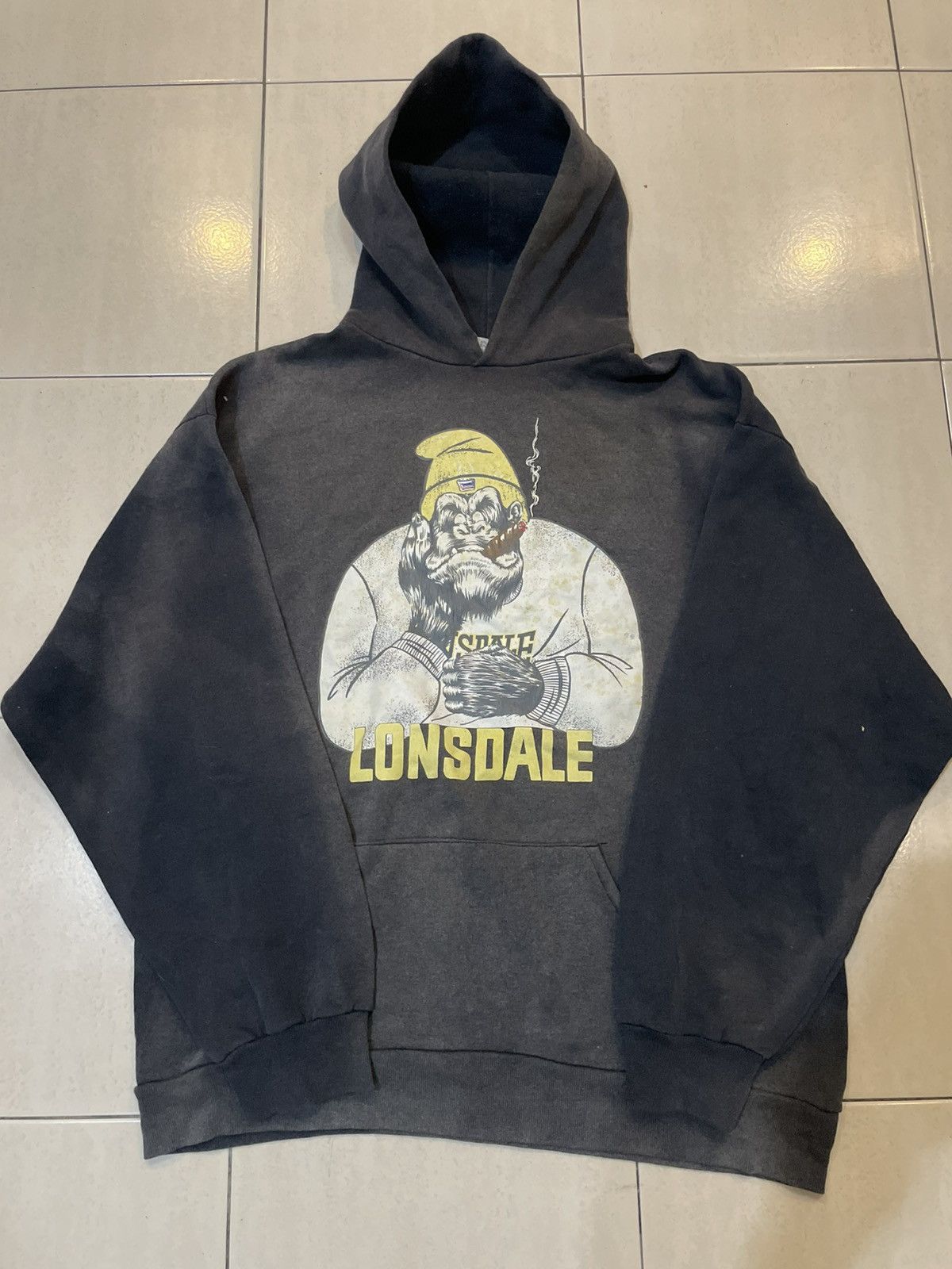 Lonsdale 🔥VINTAGE🔥 LONSDALE HOODIE SUN FADED Size US M / EU 48-50 / 2 - 2 Thumbnail