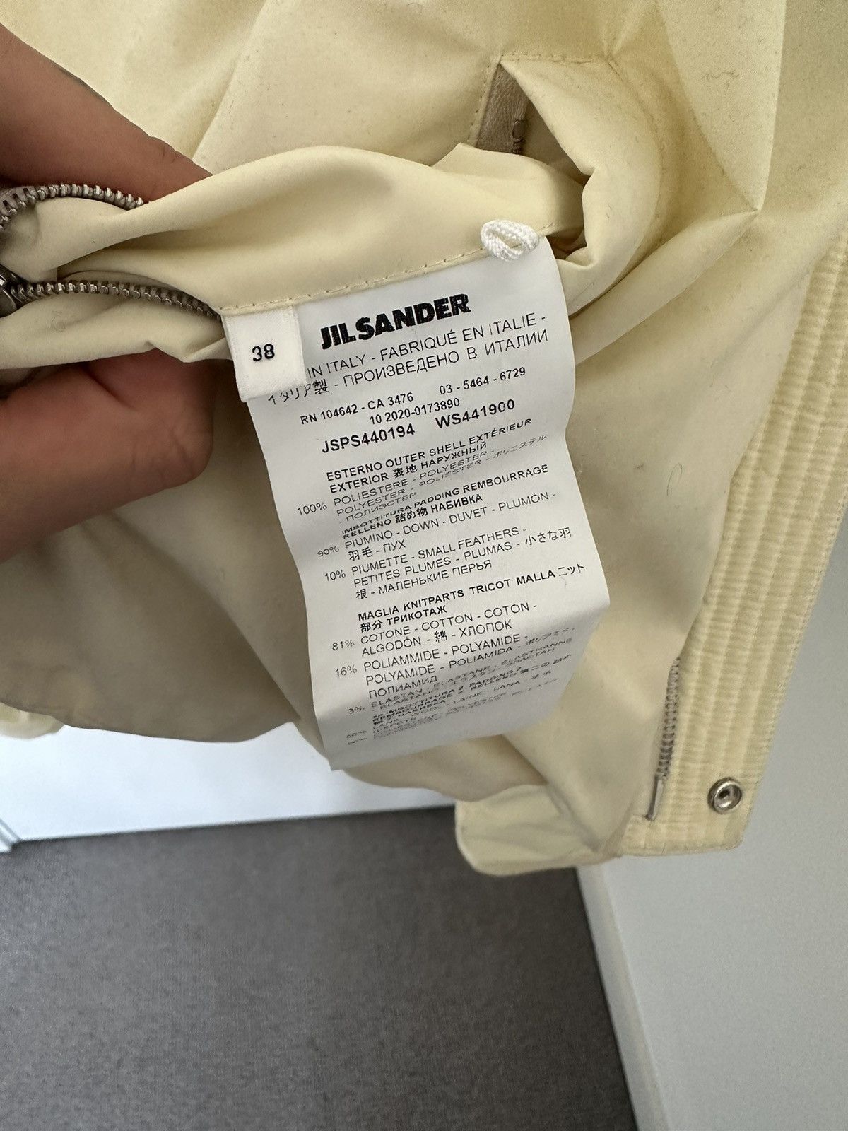 Jil Sander Jil Sander puffer cream down double face jacket Size US M / EU 48-50 / 2 - 3 Thumbnail