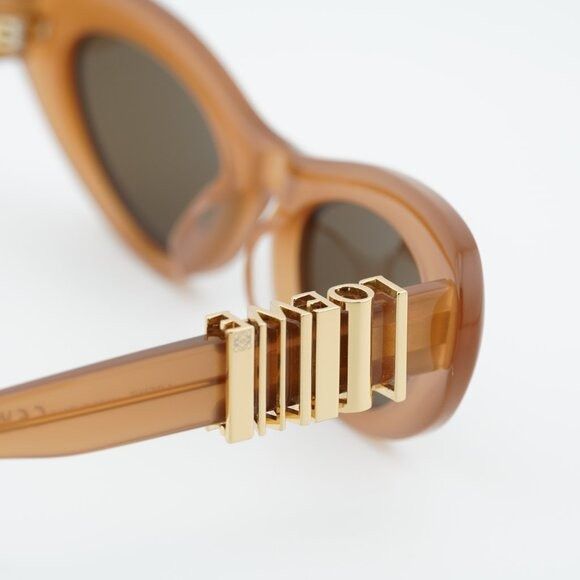 Loewe Loewe LW40156U 50E Sunglasses Shiny Brown Cat Eye Frame Size ONE SIZE - 5 Thumbnail