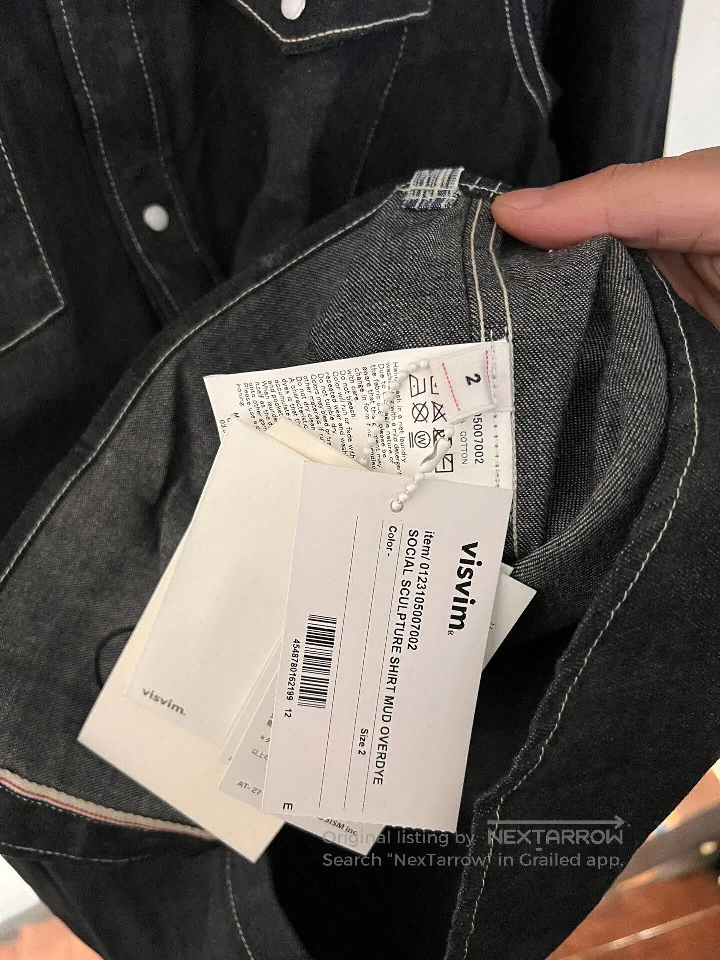 Visvim visvim social sculpture shirt mud overdye. Size US S / EU 44-46 / 1 - 3 Thumbnail
