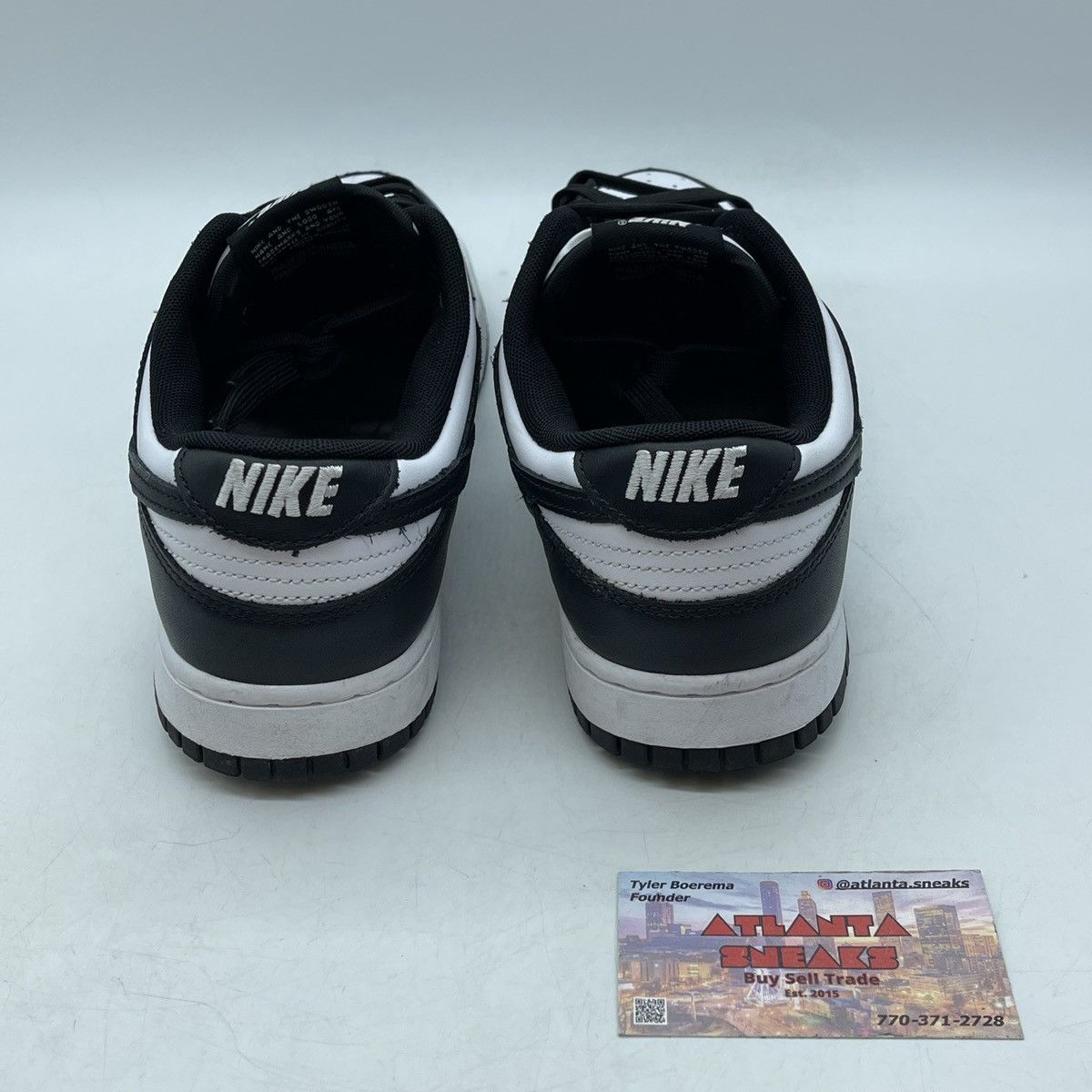 Nike Dunk low black white Size US 9.5 / EU 42-43 - 3 Thumbnail