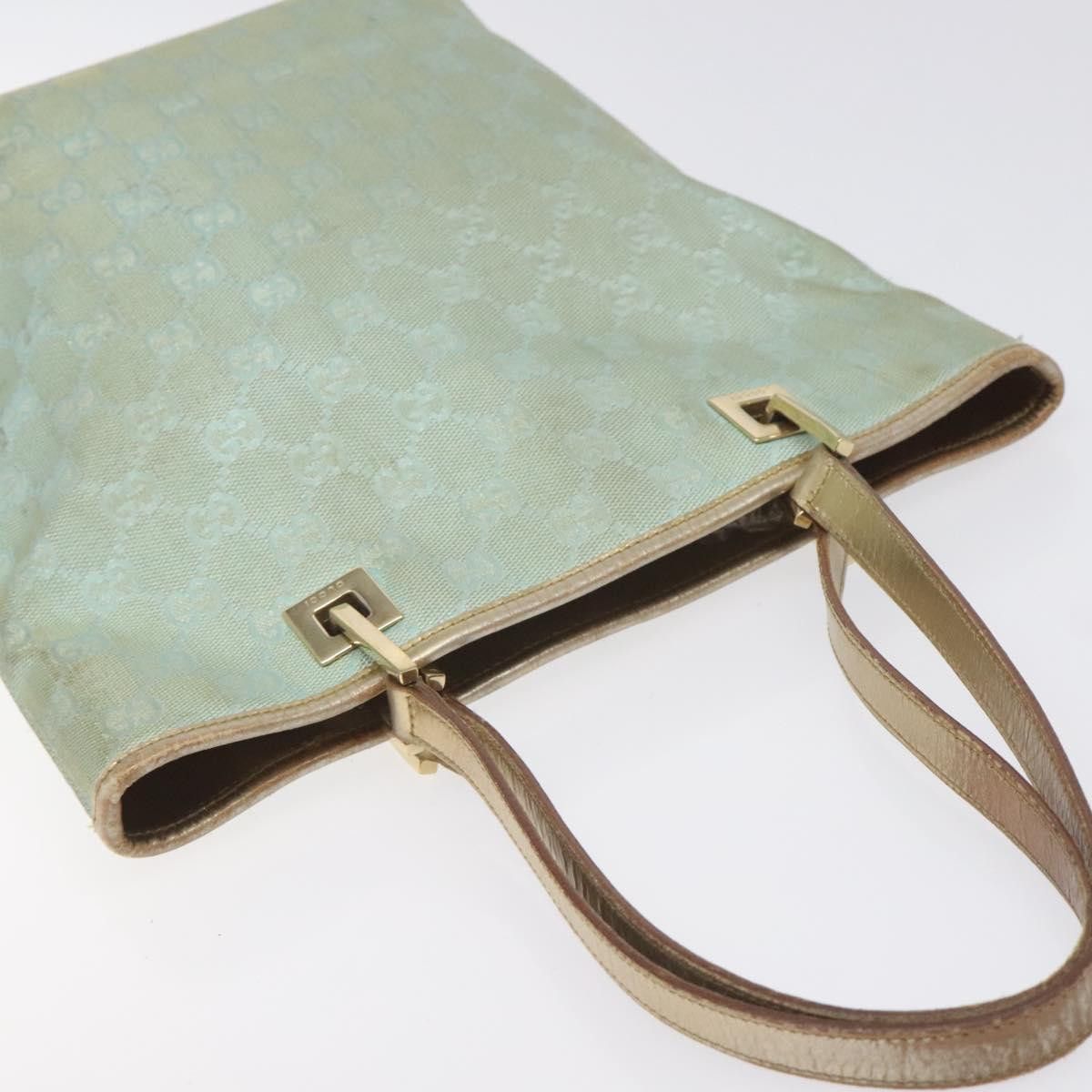 Gucci GUCCI GG Canvas Tote Bag Nylon Peppermint Gold 002 002 Size ONE SIZE - 6 Thumbnail