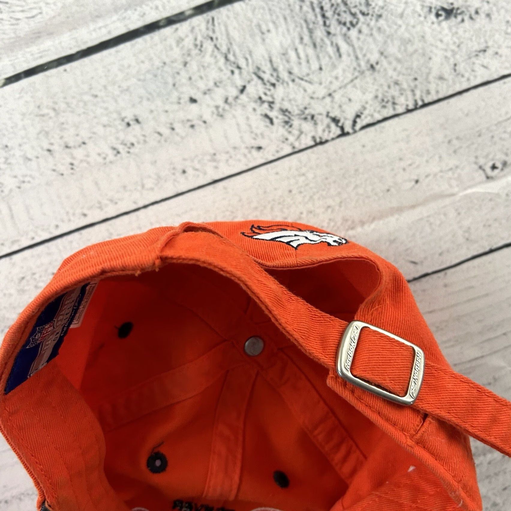 Reebok Reebok Denver Broncos Script Adjustable Dad Hat Men's Orange Size ONE SIZE - 5 Thumbnail