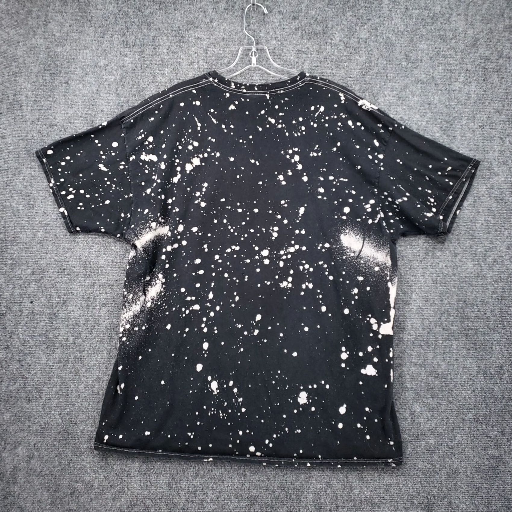 Vintage The Rolling Stones T Shirt Womens 2XL Black Short Sleeve Tie Dye Splatter Size XXL / US 16-18 / IT 52-54 - 2 Thumbnail
