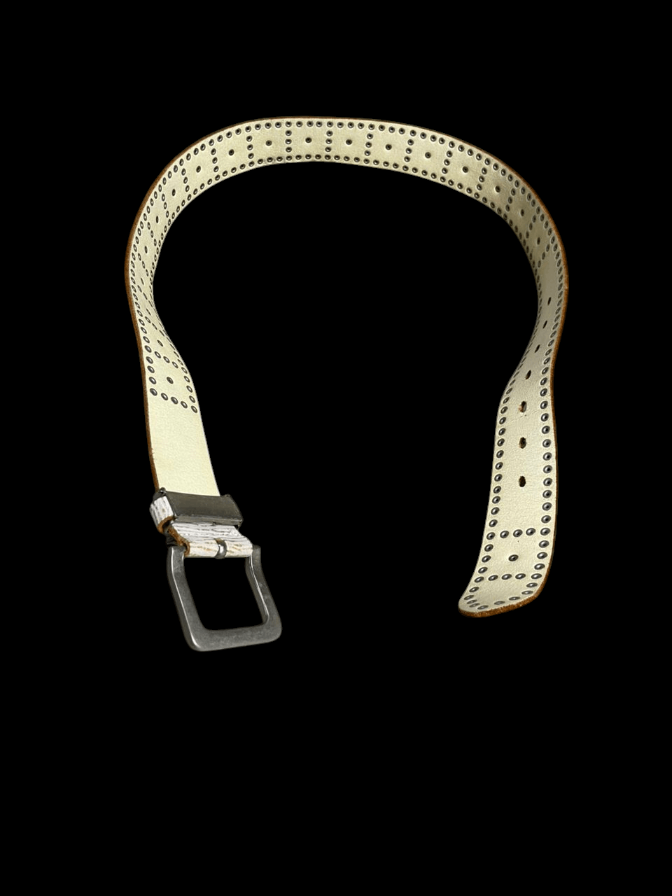 Japanese Brand Handmade Studded Leather Belts Size 34 - 2 Thumbnail