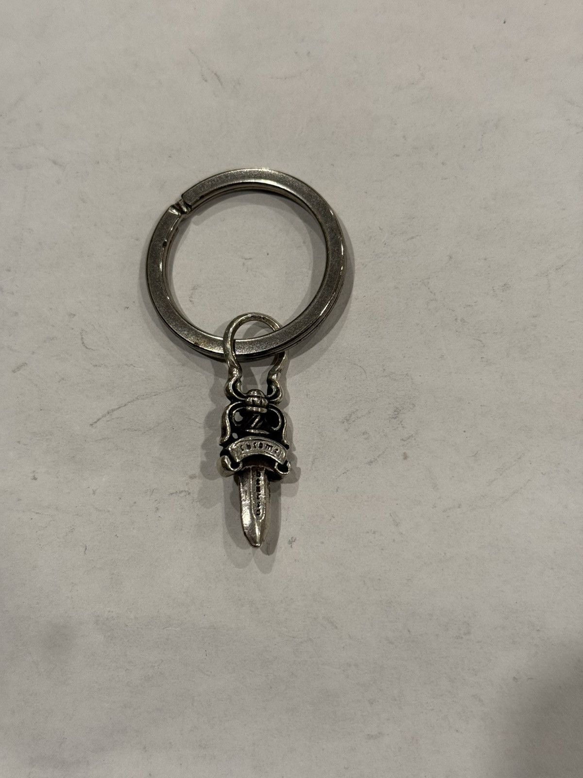 Chrome Hearts Chrome Hearts Dagger Pendant Keychain Silver Split Ring #5 Size ONE SIZE - 1 Thumbnail