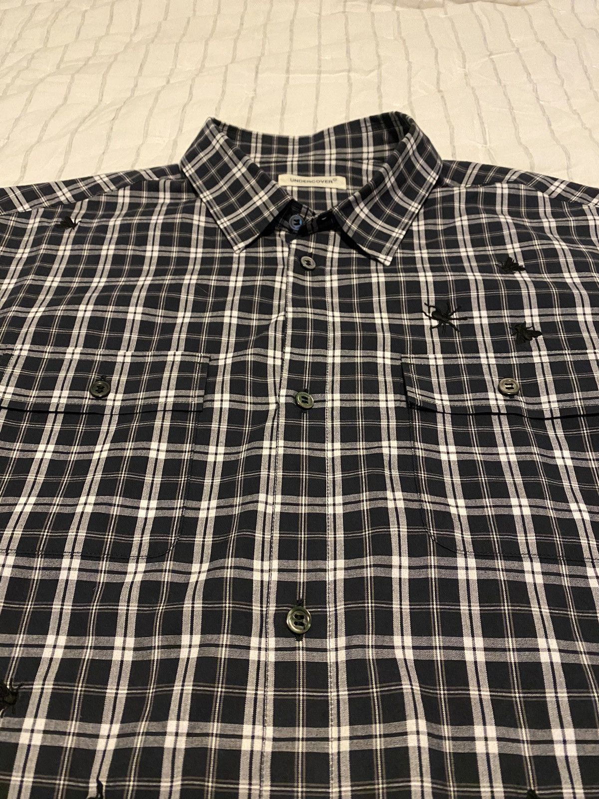 Undercover Undercover Navy Check Shirt Sz5 Size US XXL / EU 58 / 5 - 8 Thumbnail