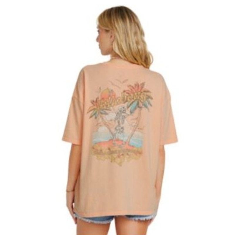 Billabong Billabong “Take a Break” Oversized T-Shirt in Peach Size M / US 6-8 / IT 42-44 - 7 Thumbnail