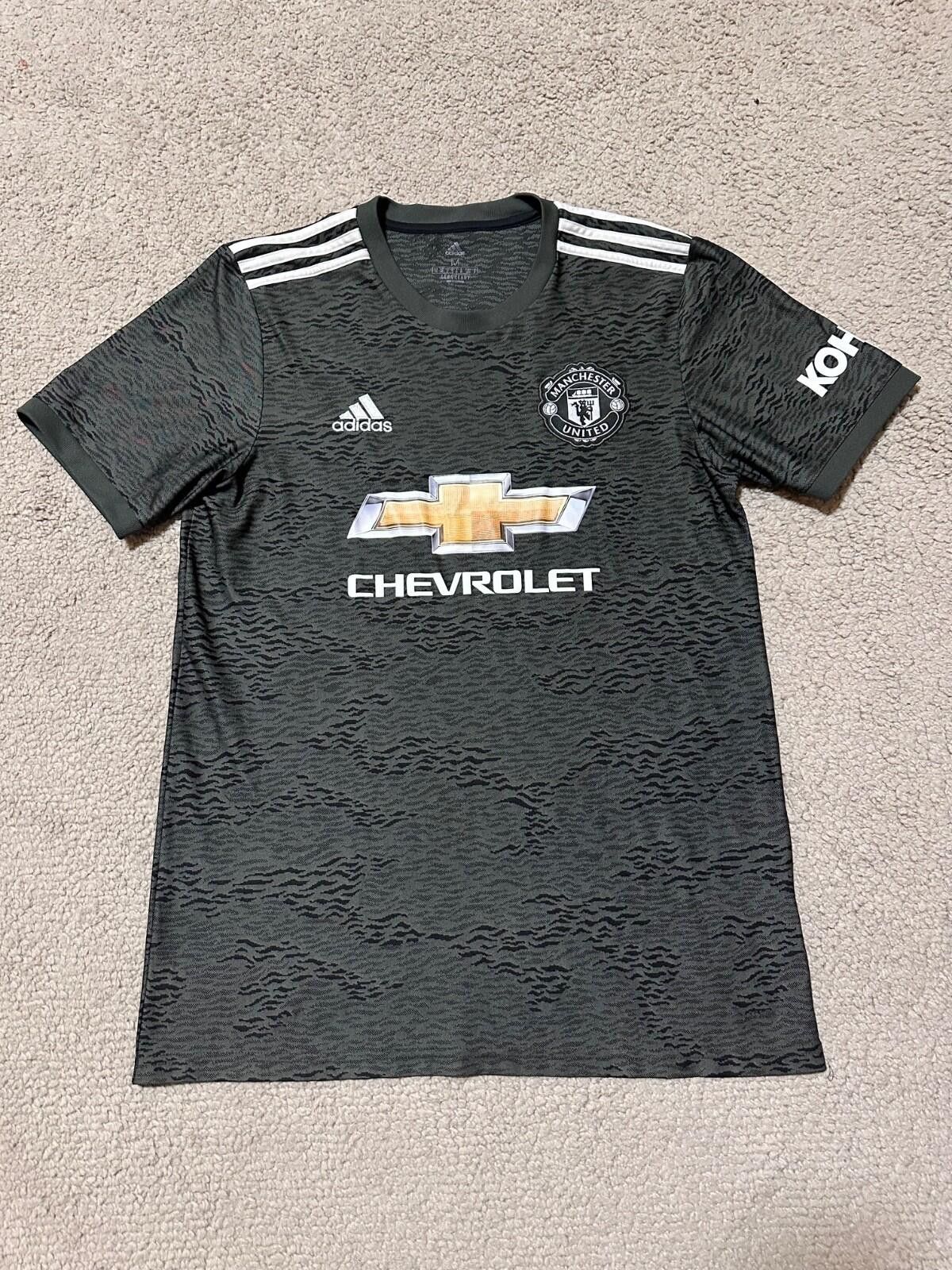 Adidas ADIDAS Manchester United 2020/2021 Away Football Jersey sz M Size US M / EU 48-50 / 2 - 1 Thumbnail