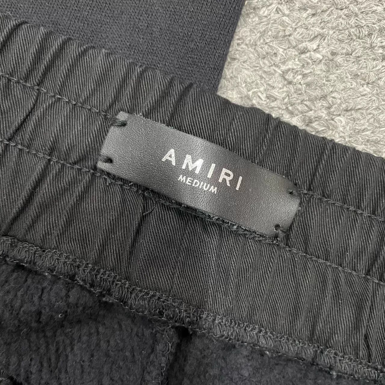 Amiri AMIRI Black Zipper Distressed Sweatpants Size US 32 / EU 48 - 3 Thumbnail