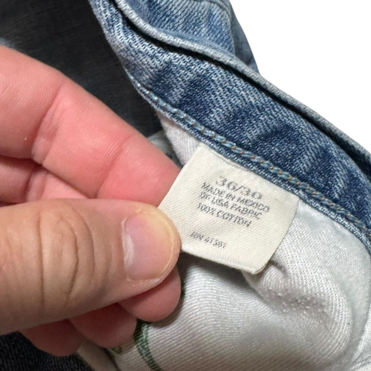 Polo Ralph Lauren Polo Ralph Lauren Slim Straight Distressed Jeans Men 37x30.5 Size US 37 - 8 Thumbnail