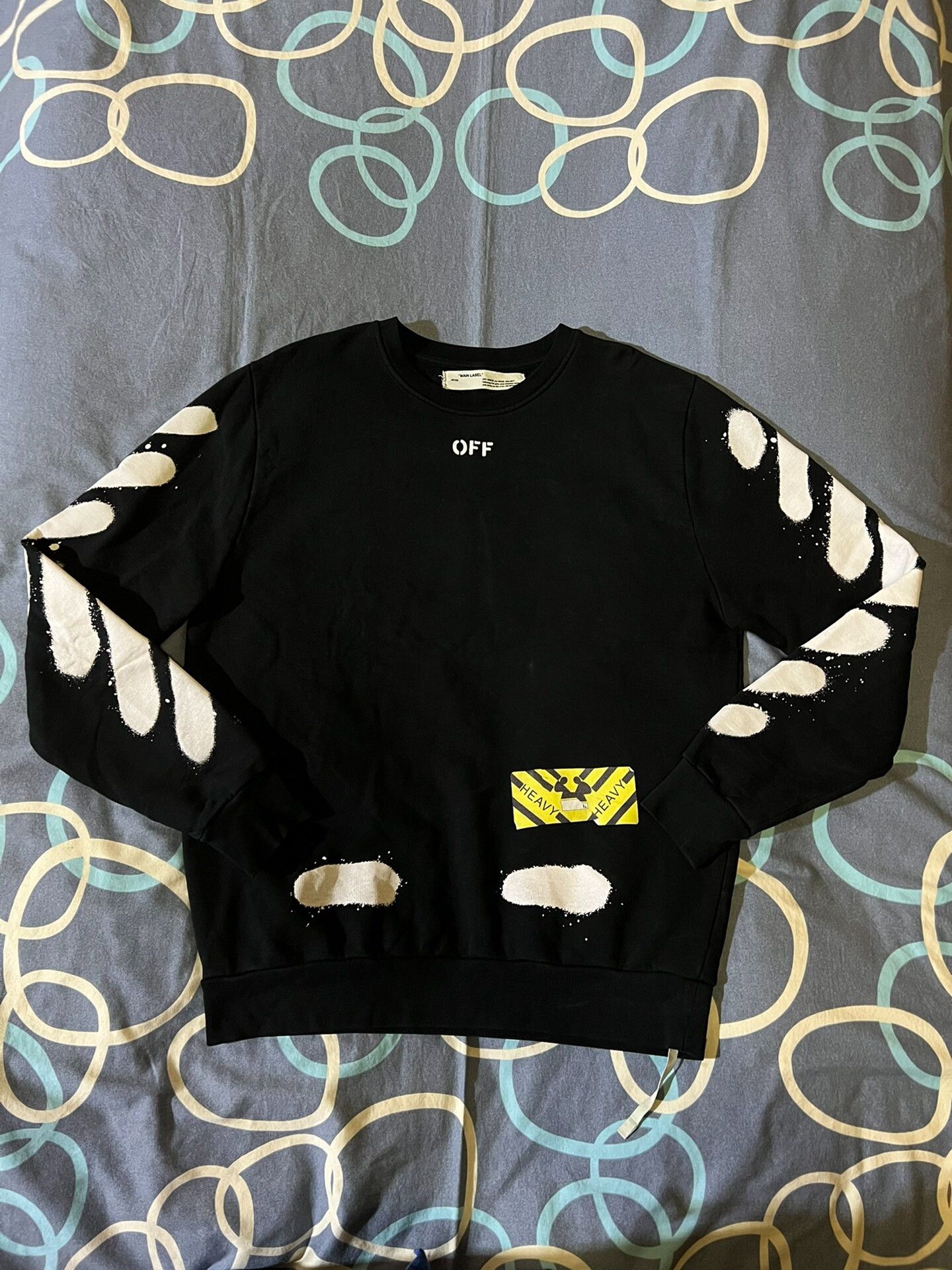 Off-White offwhite classic tiger stripe hoodie sweatshirt Size US L / EU 52-54 / 3 - 1 Thumbnail